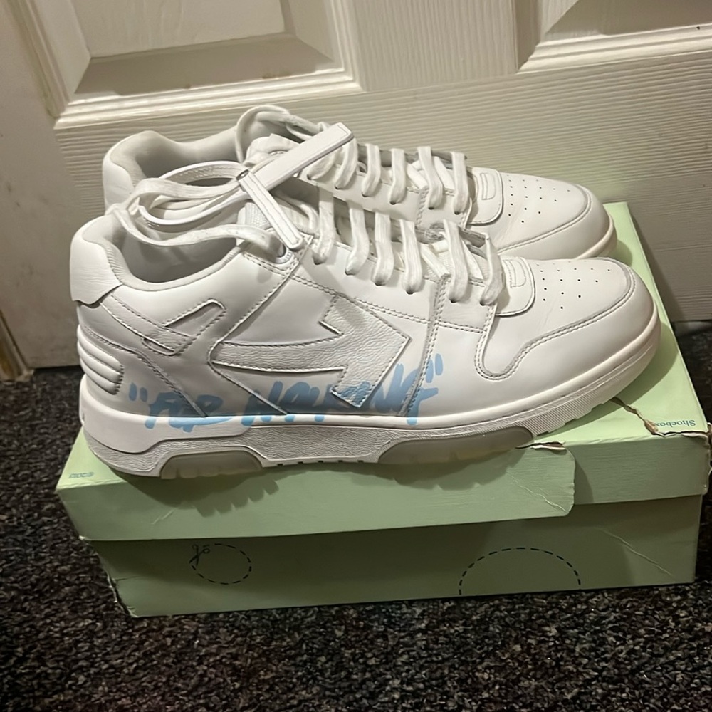Off white out of the shoes